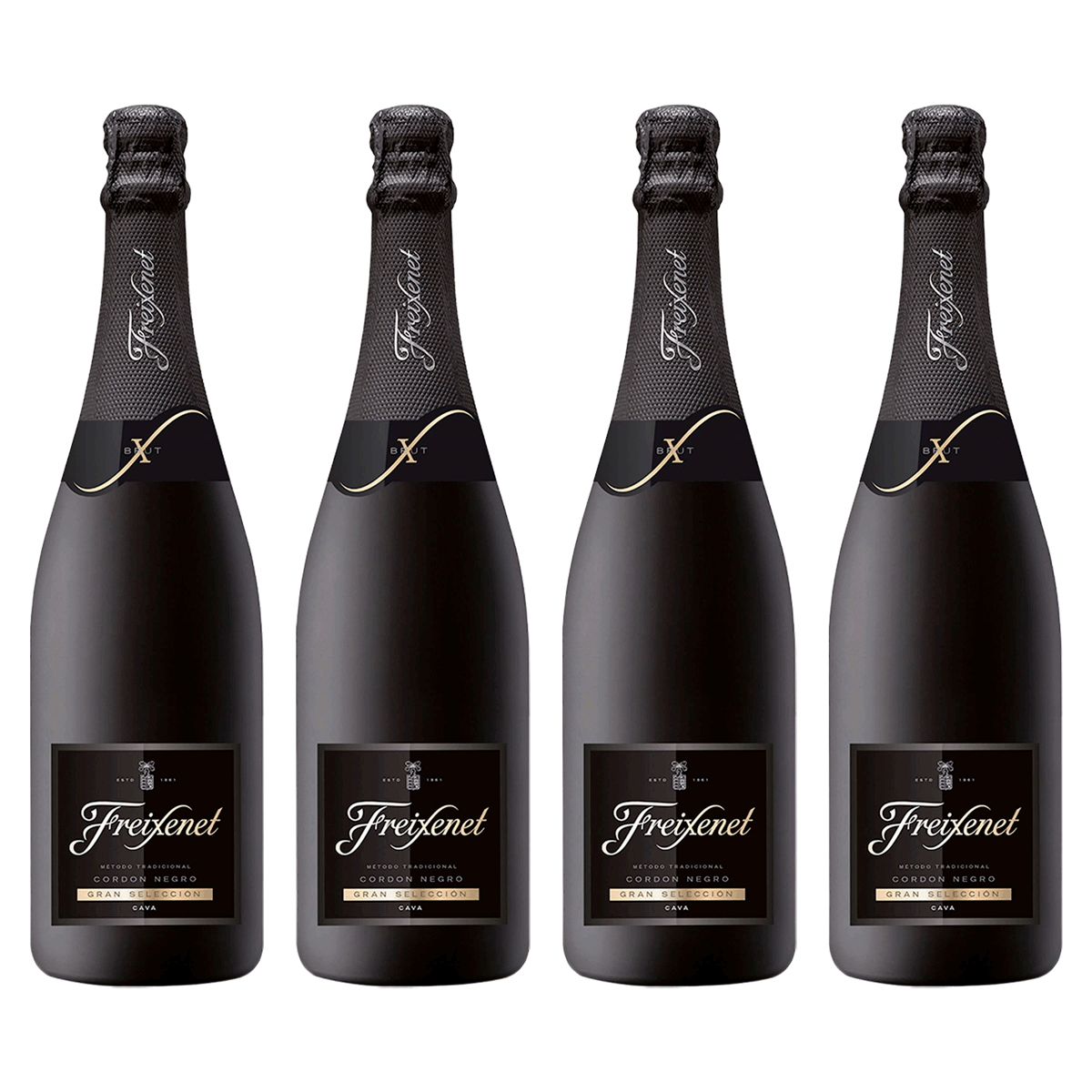 KIT 04 ESPUMANTES CAVA FREIXENET CORDON NEGRO 750ML | Pão de Açúcar