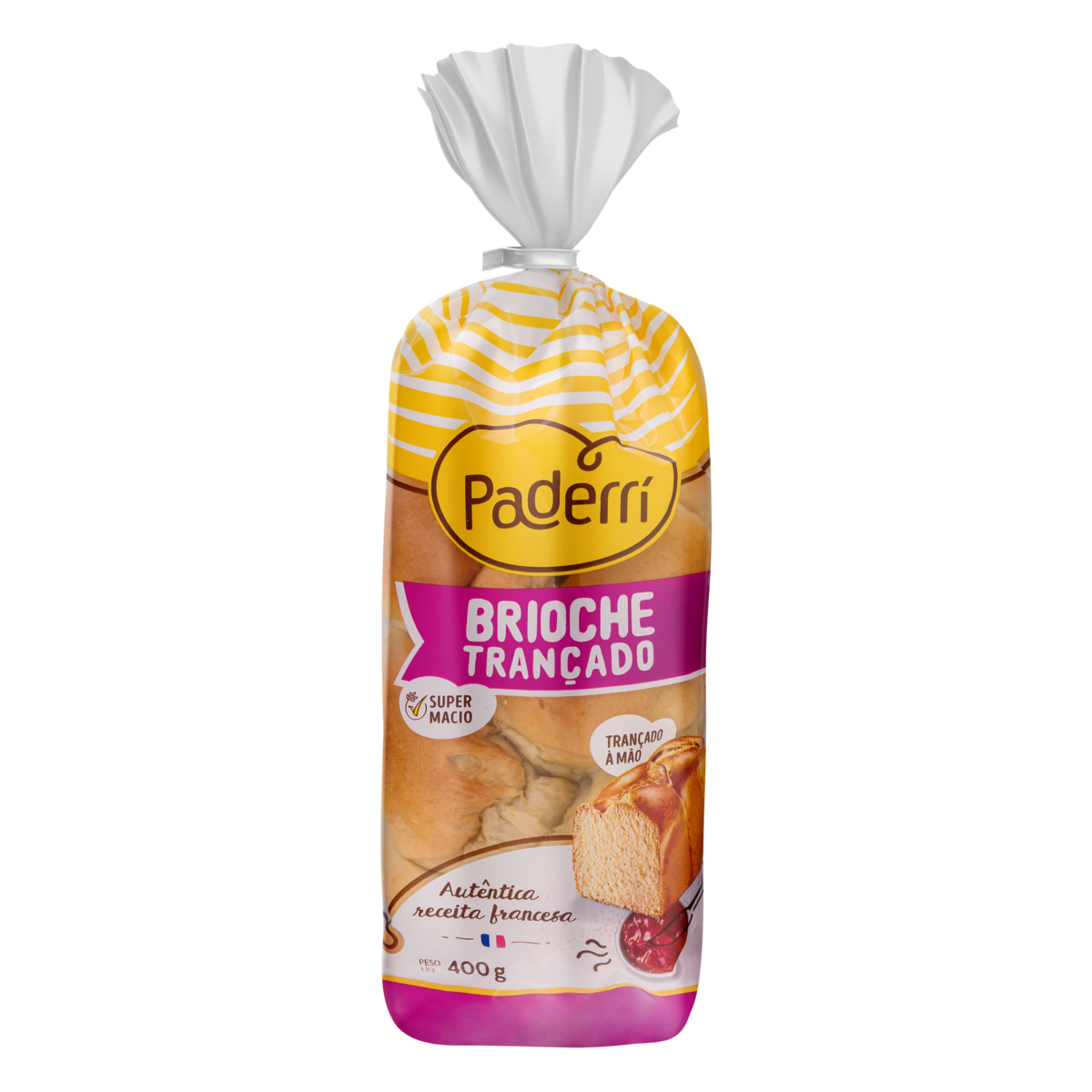 Pão Brioche Trançado Paderrí 400g Pão de Açúcar