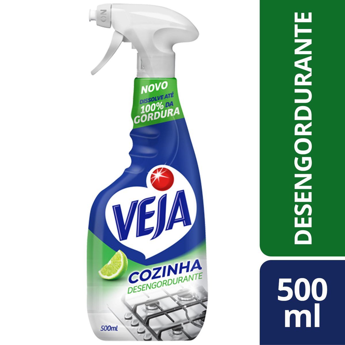 Limpador Desengordurante Cozinha Limão Veja Frasco 500ml Borrifador