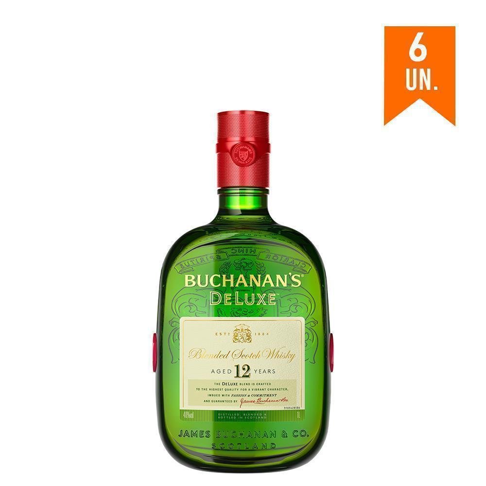 Combo Whisky Buchanan´s Deluxe 12 Anos 750ml 6 Unidades Pão de Açúcar