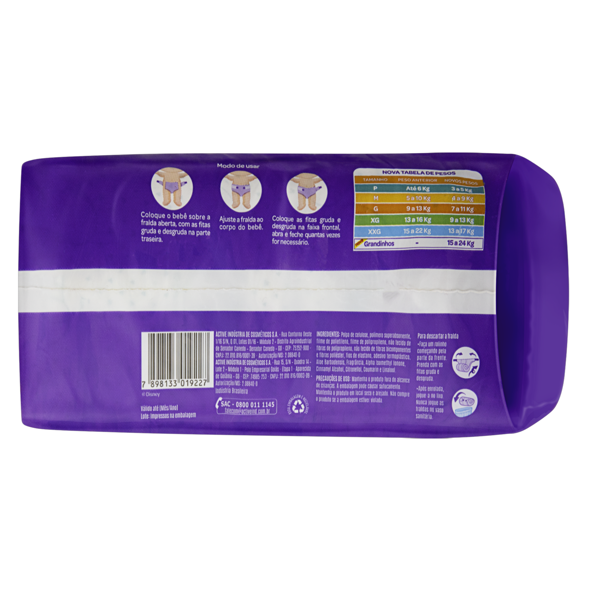 Fralda Cremer Disney P Unidades Pao De Acucar