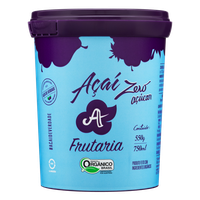 Açaí Orgânico sem Adição de Açúcar Frutaria Pote 750ml