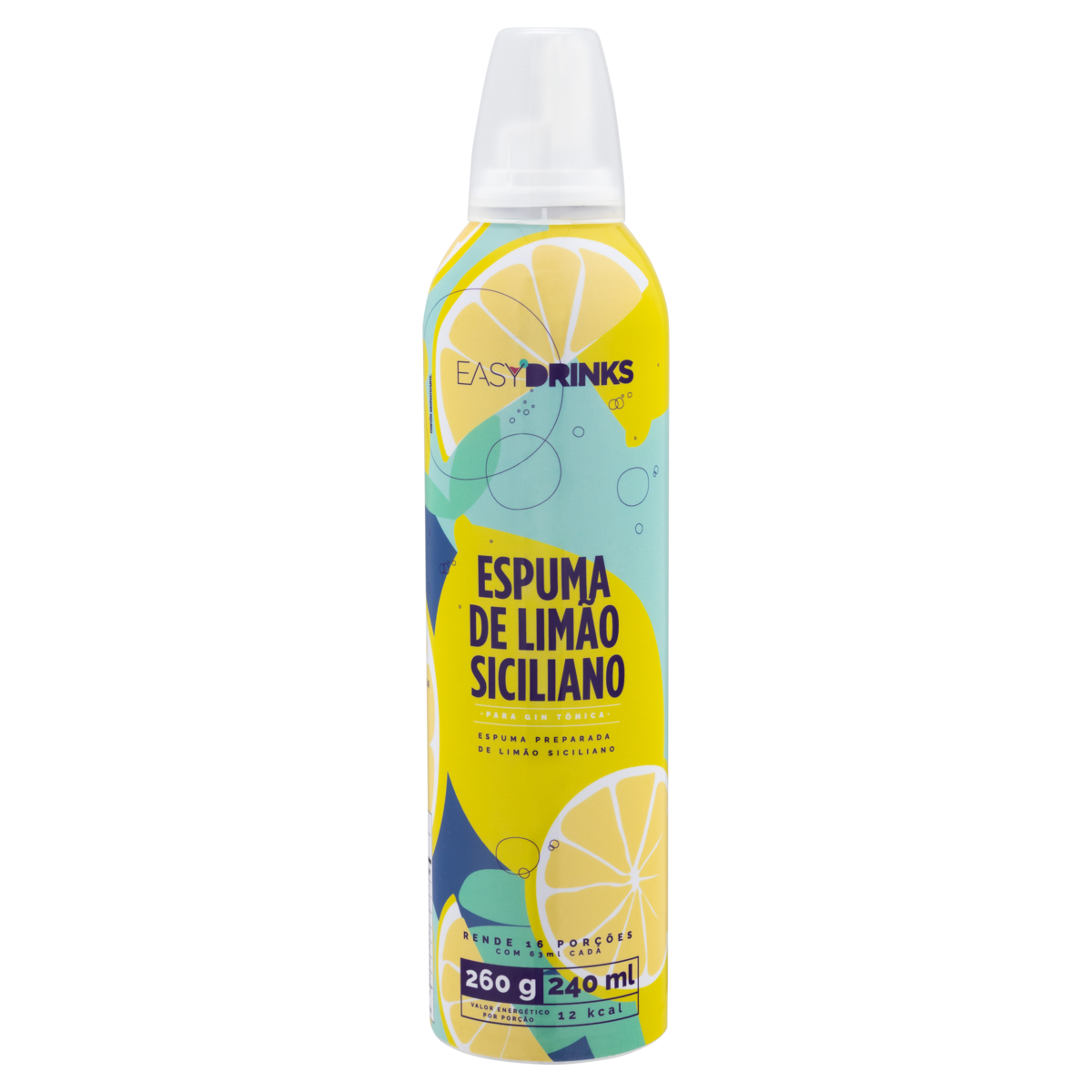 Preparado Espuma Limão Siciliano Easy Drinks Frasco 200g