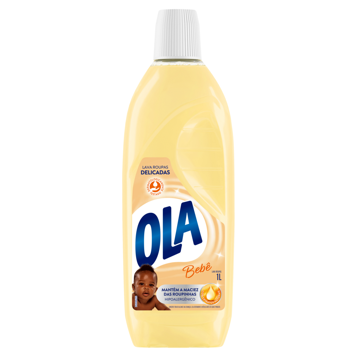 Lava-Roupas Líquido Bebê Ola Frasco 1l