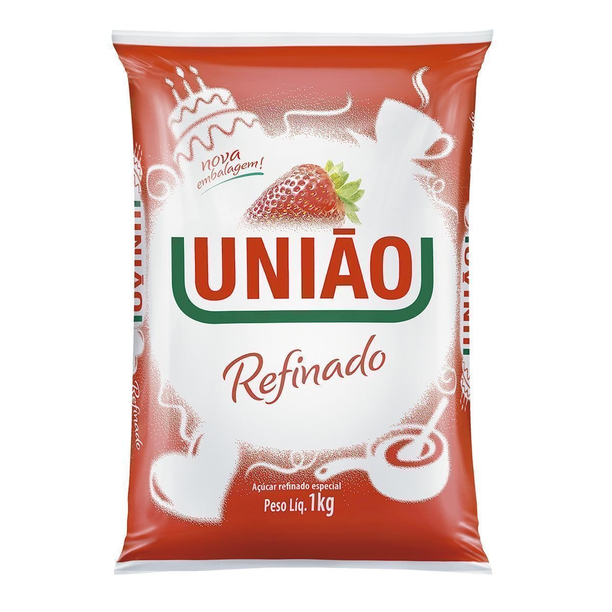 Açúcar Refinado UNIÃO Pacote 1kg