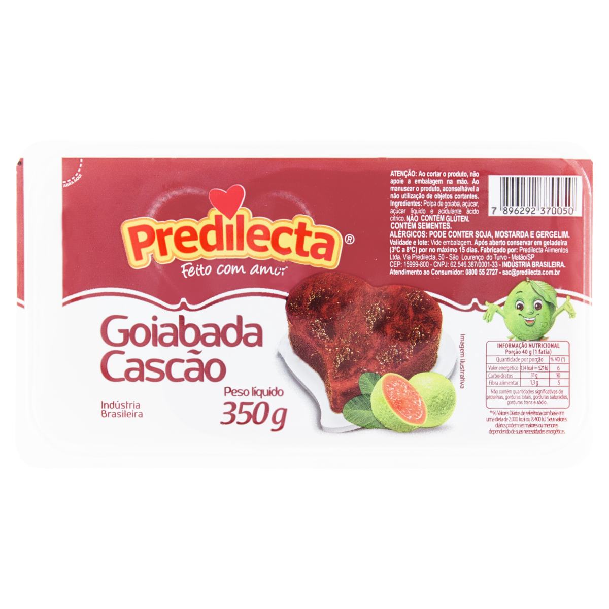 Goiabada Cascão PREDILECTA 350g | Pão de Açúcar