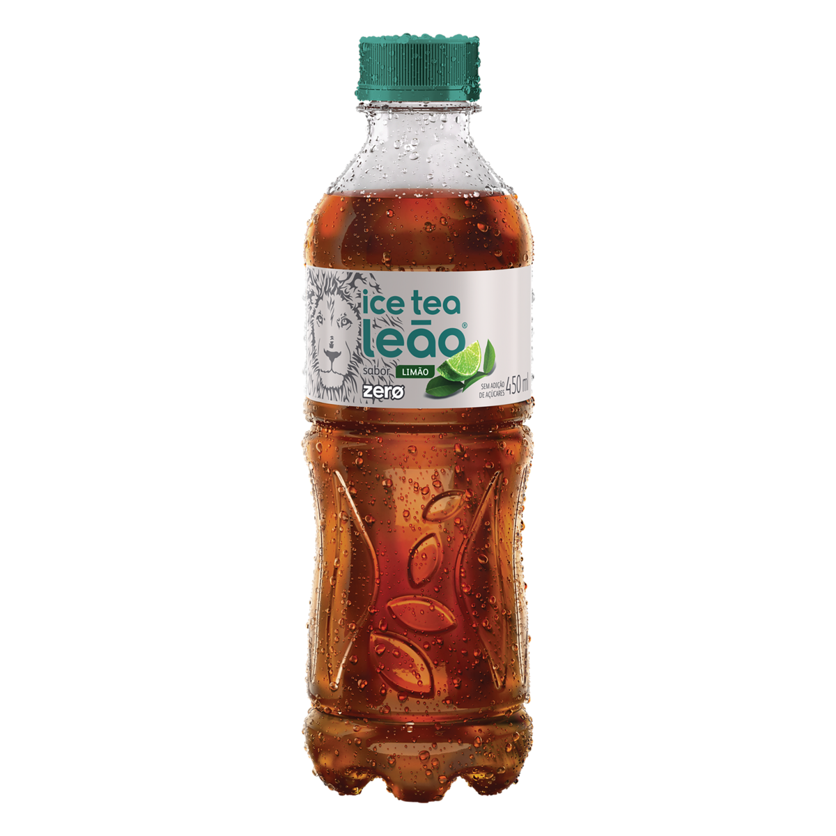 Chá Preto Ice Tea Limão Leão Zero Garrafa 450ml