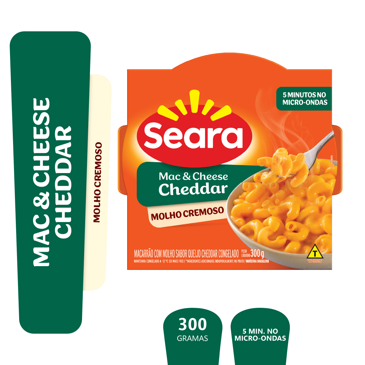 Mac & Cheese Cheddar Seara Caixa 300g