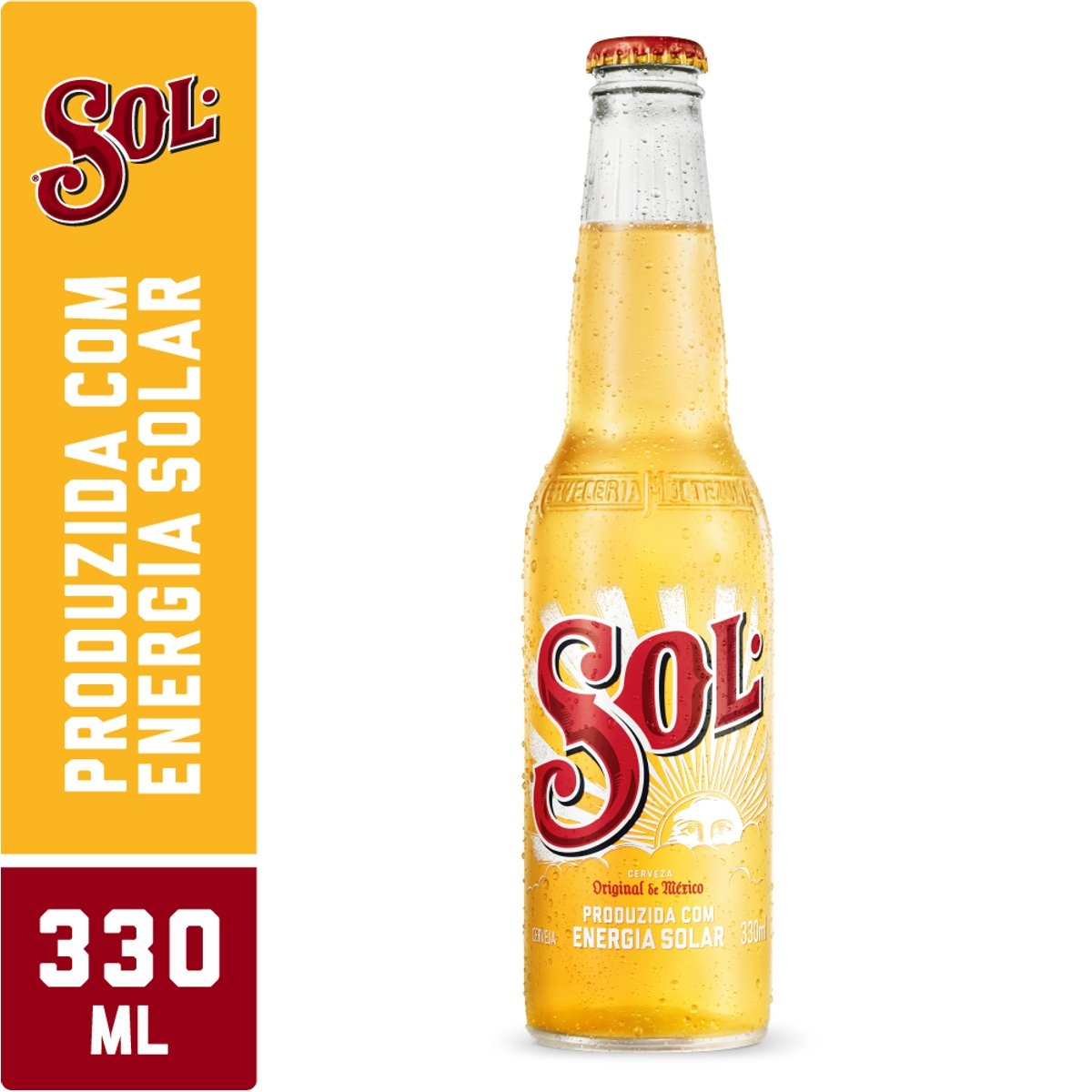 Cerveja Pilsen Sol Garrafa 330ml