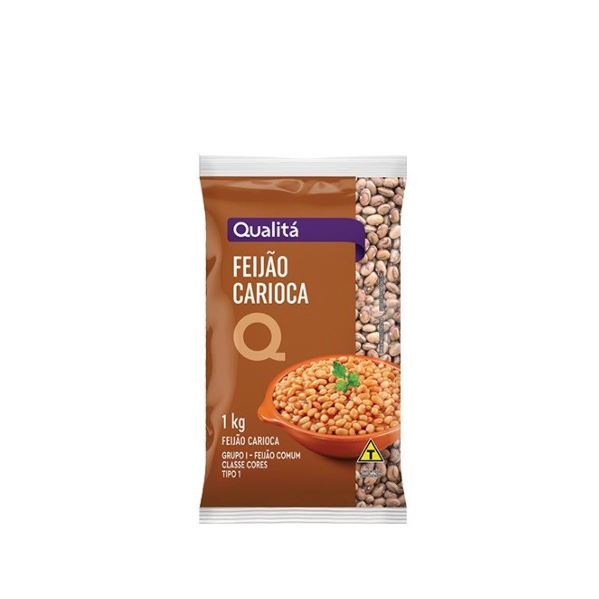 Feijão Carioca Tipo 1 Cores Qualitá Pacote 1kg
