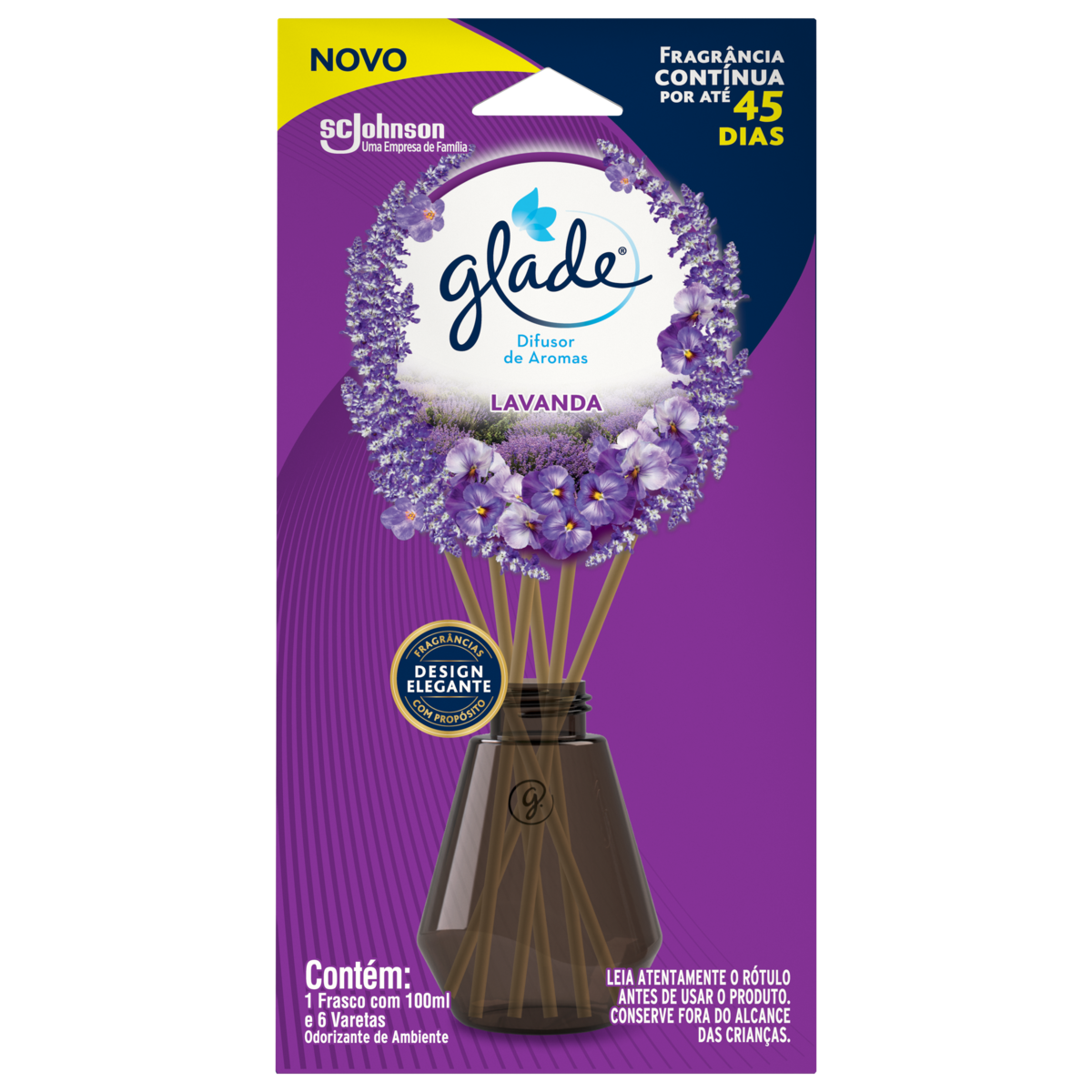 Difusor de Aromas Lavanda Glade Caixa 100ml