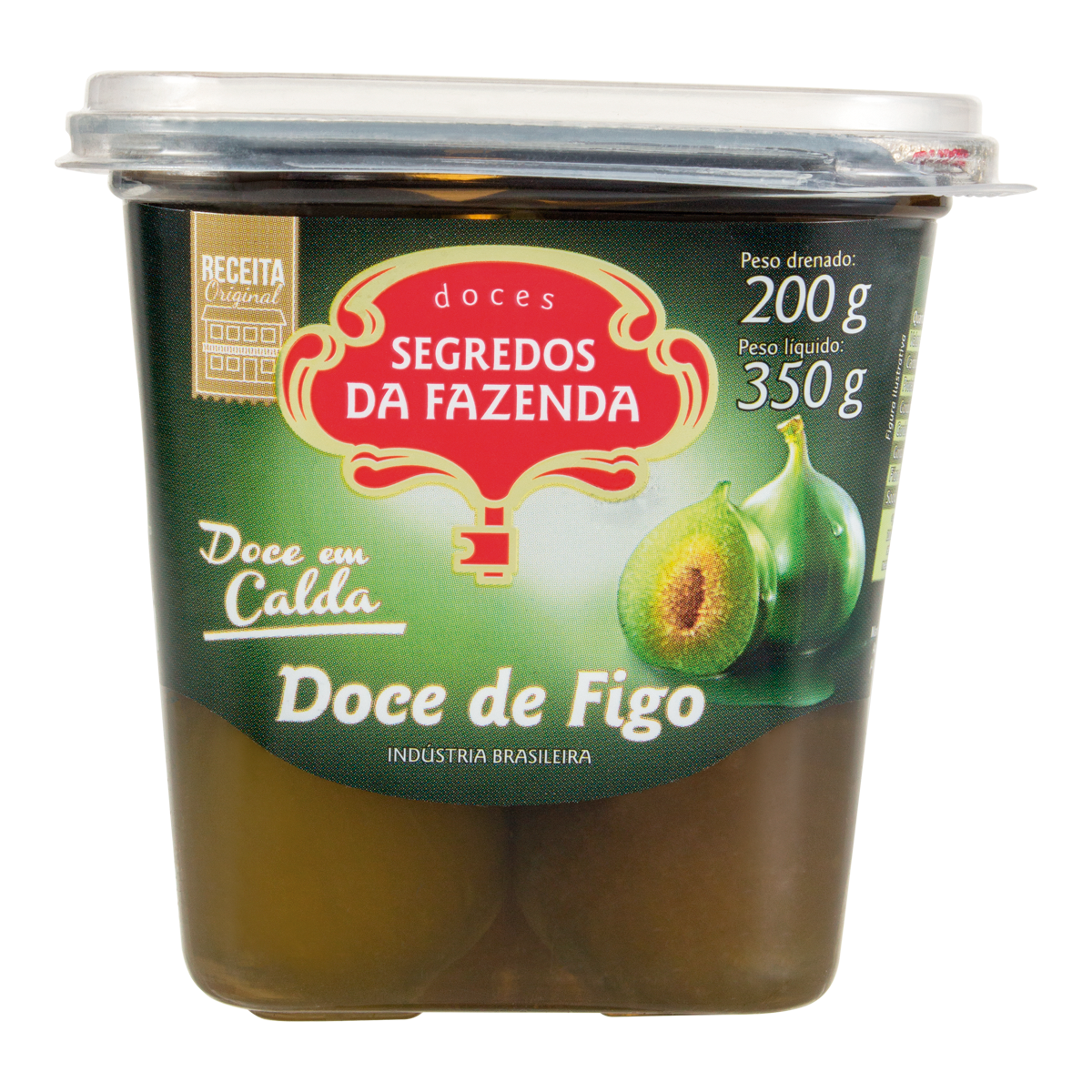 Doce de Figo em Calda SEGREDOS DA FAZENDA Pote 200g