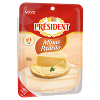 Queijo Minas Padrão Fatiado Président 150g