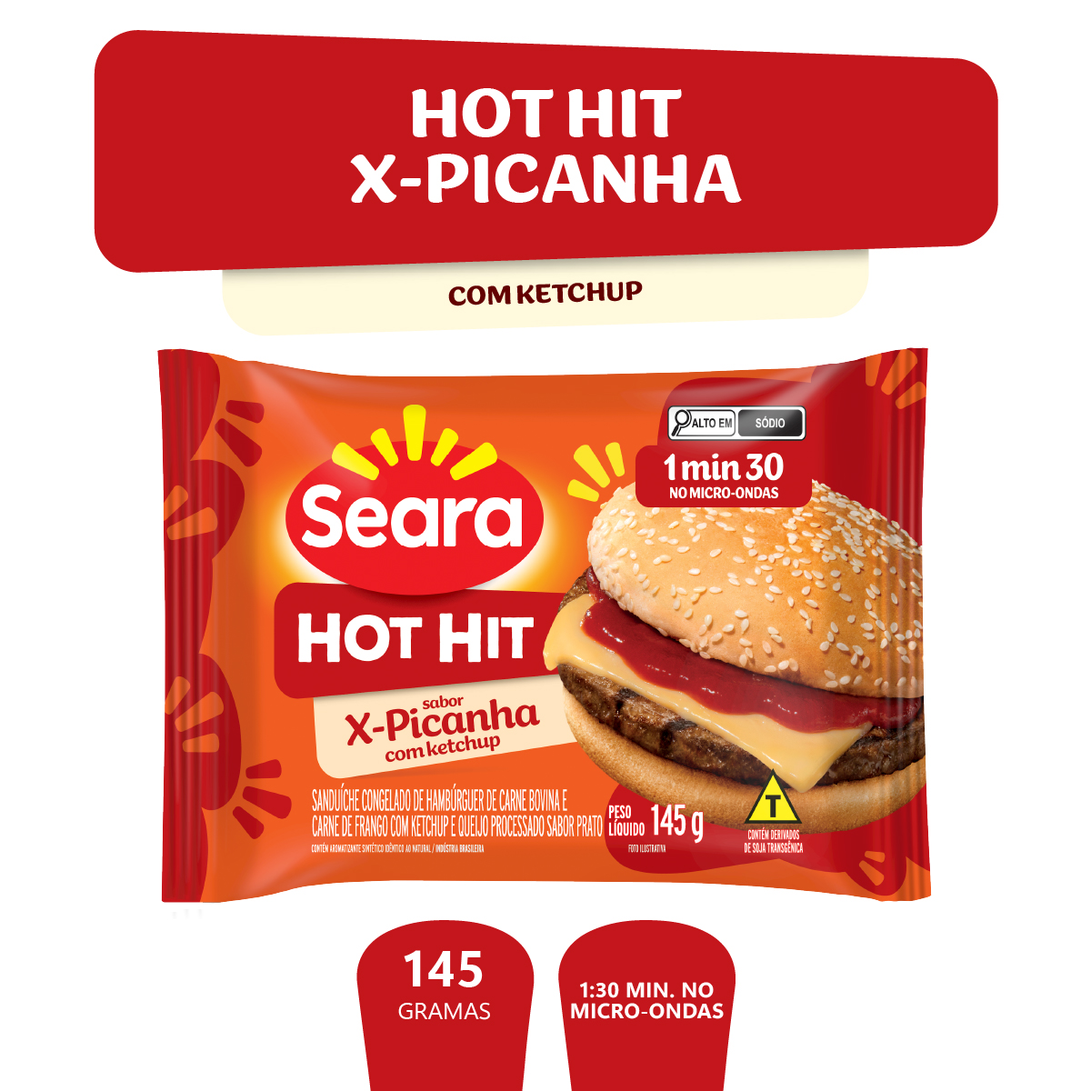 Hot Hit Picanha Seara 145g