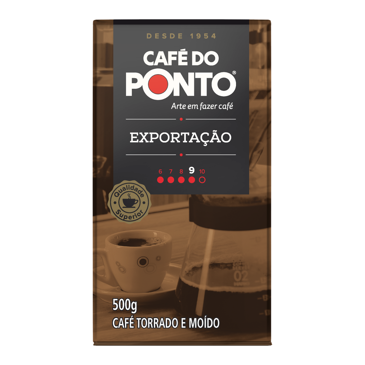 Café à Vácuo Torrado e Moído Exportação DO PONTO Pacote 500g