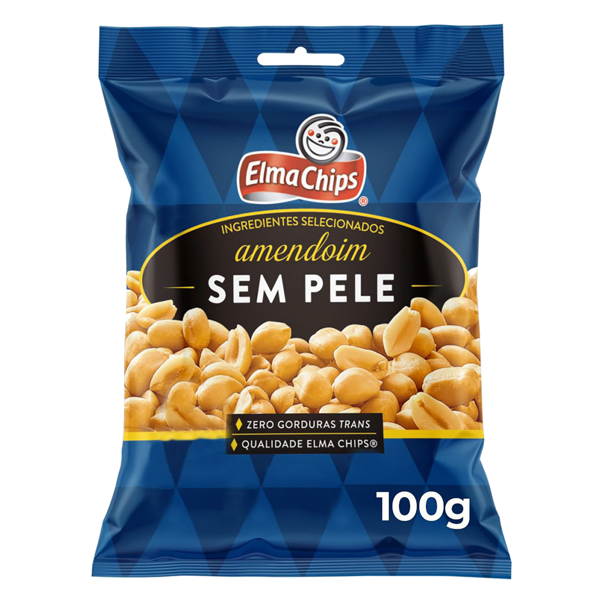 Amendoim Frito Salgado sem Pele Elma Chips Pacote 100g