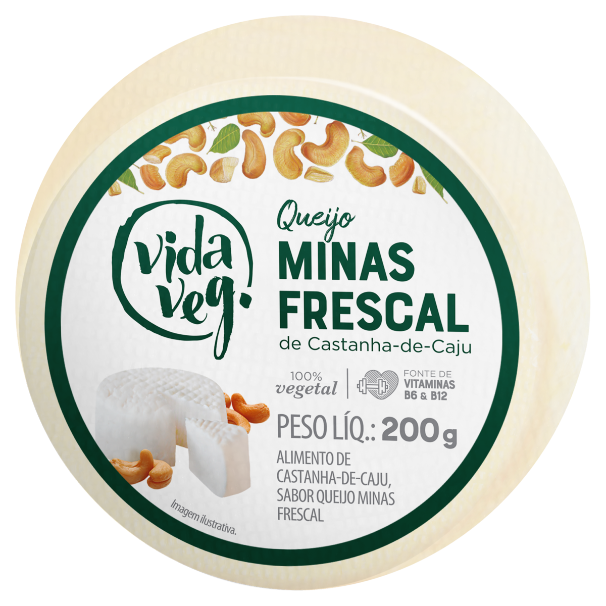 Queijo Minas Frescal Vegetal Vida Veg 200g