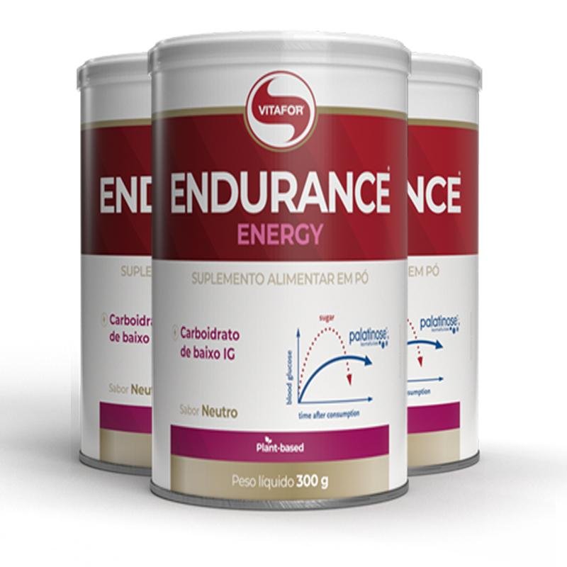 Kit 3 Endurance Energy Palatinose Vitafor 300g Pão de Açúcar
