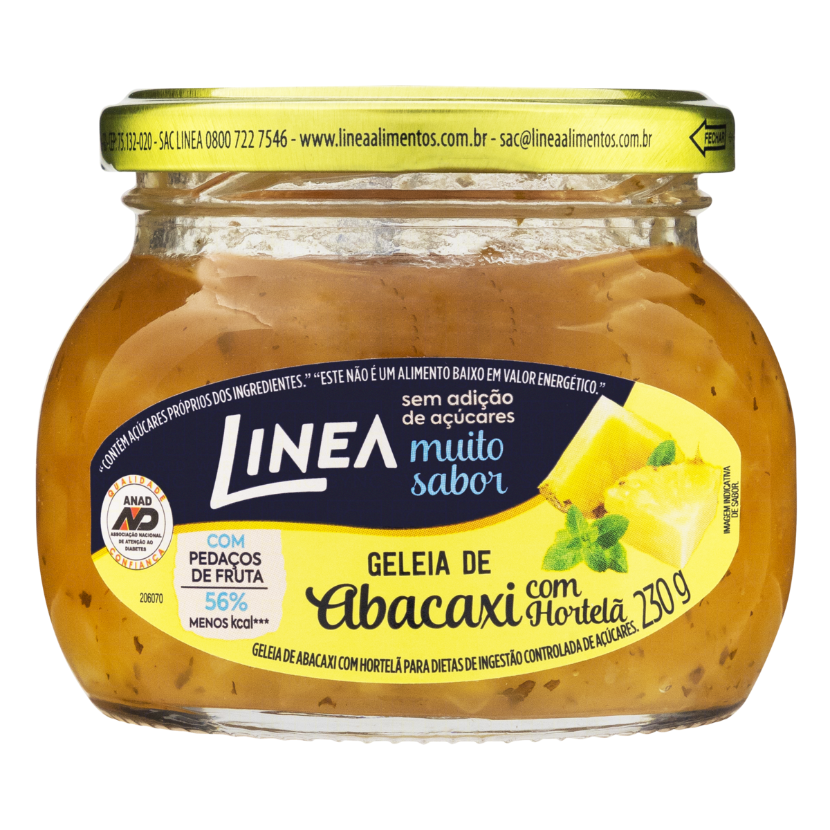 Geleia de Damasco Diet LINEA 230g