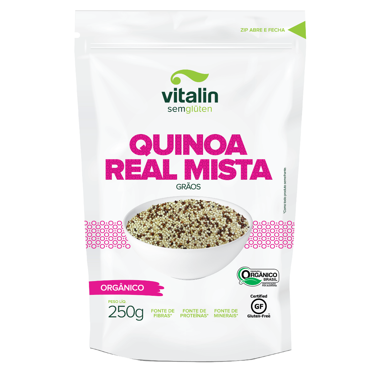 Quinoa Em Grãos Integral 200g Vitalin