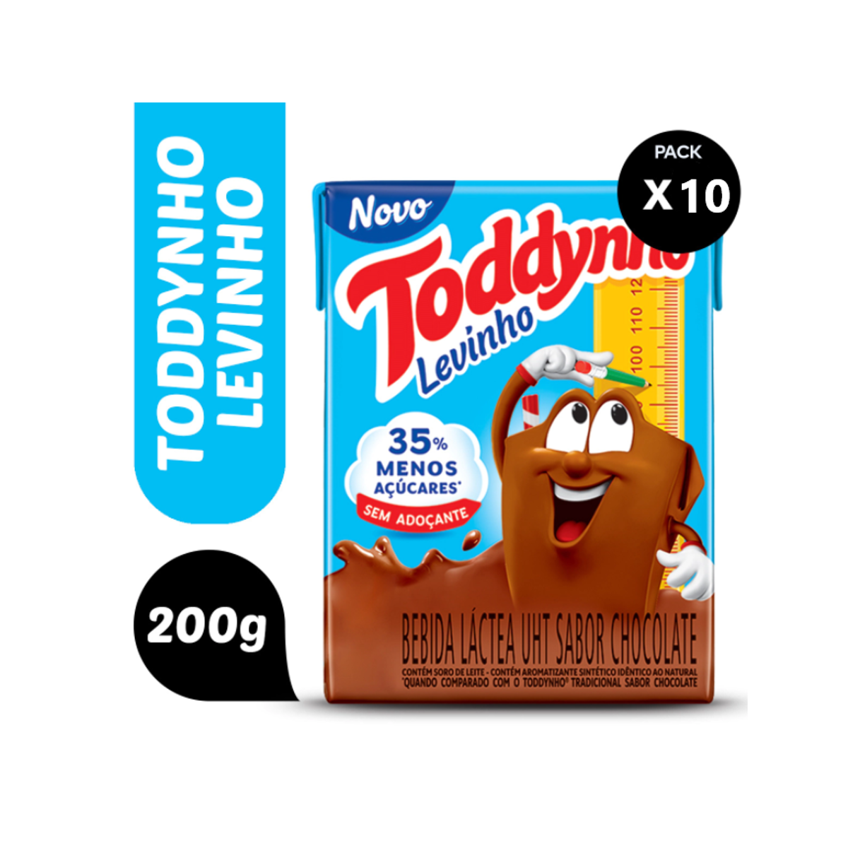 Bebida Láctea UHT Chocolate Toddynho Caixa 200ml