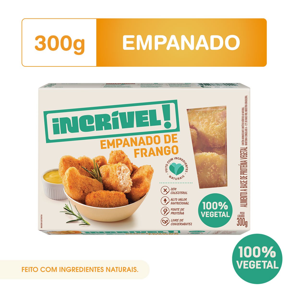 Empanado de Frango Incrível! 100% Vegetal 300g