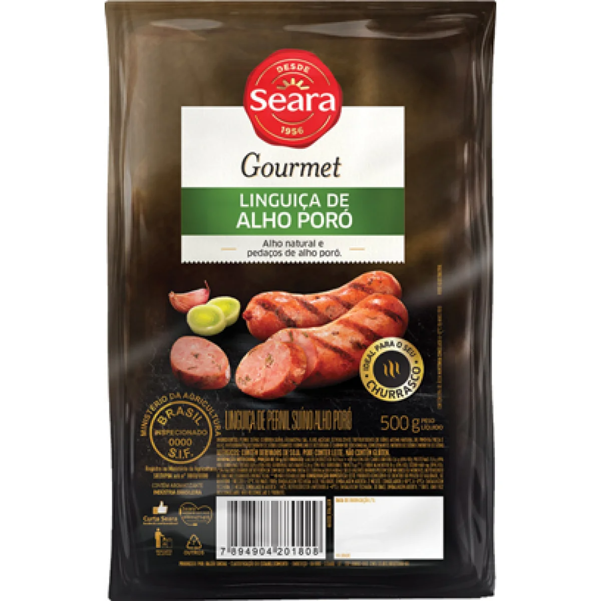 Linguiça Com Alho Poró Seara Gourmet 500g