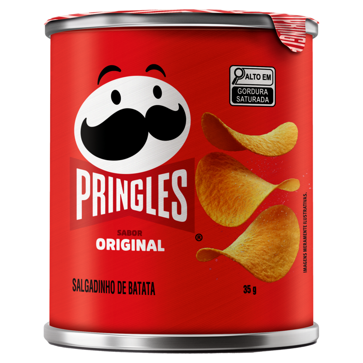 Salgadinho de Batata Original Pringles Lata 35g