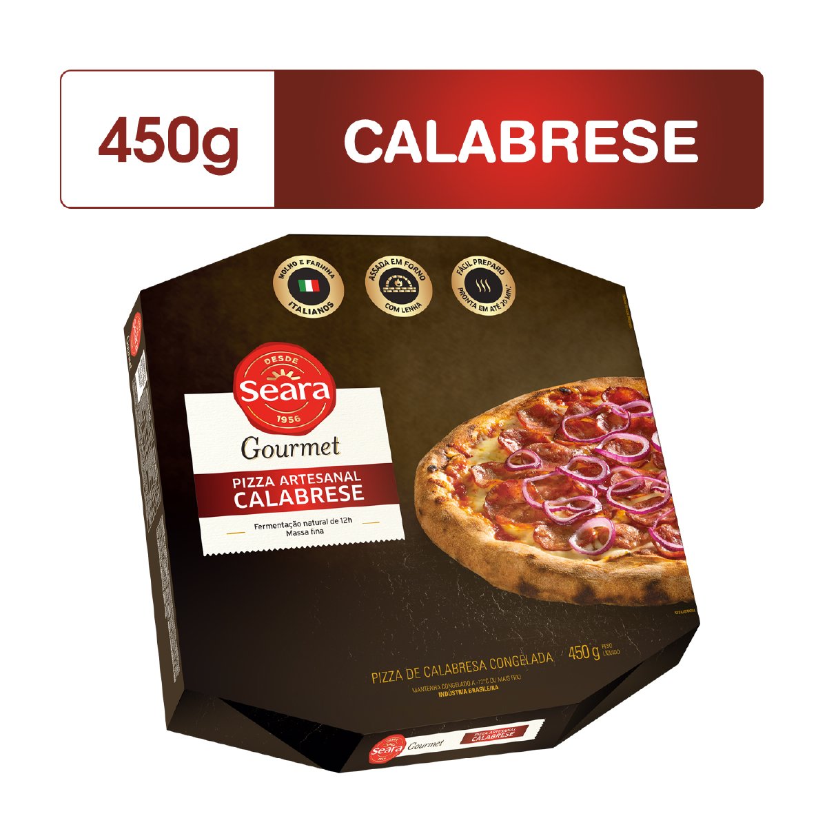 Pizza Artesanal Calabrese SEARA Gourmet 450g