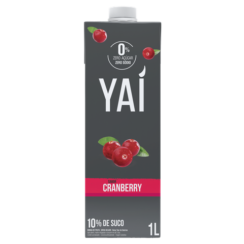 Yaí Bebida Cranberry Zero Açúcar