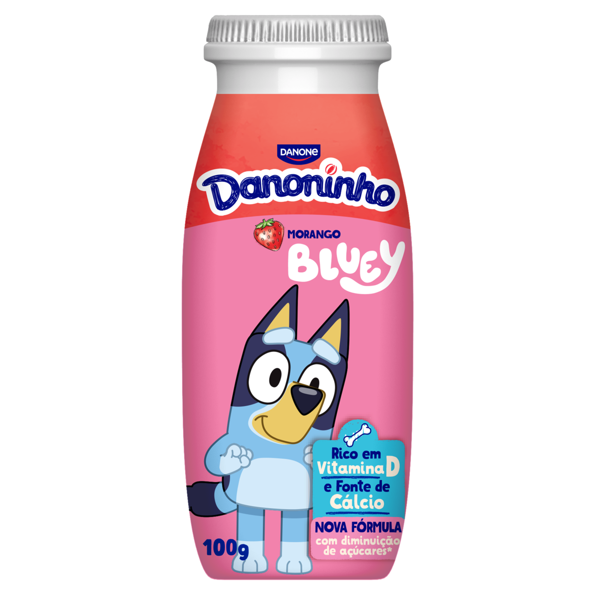 Iogurte Morango Disney Danoninho Frasco 100g
