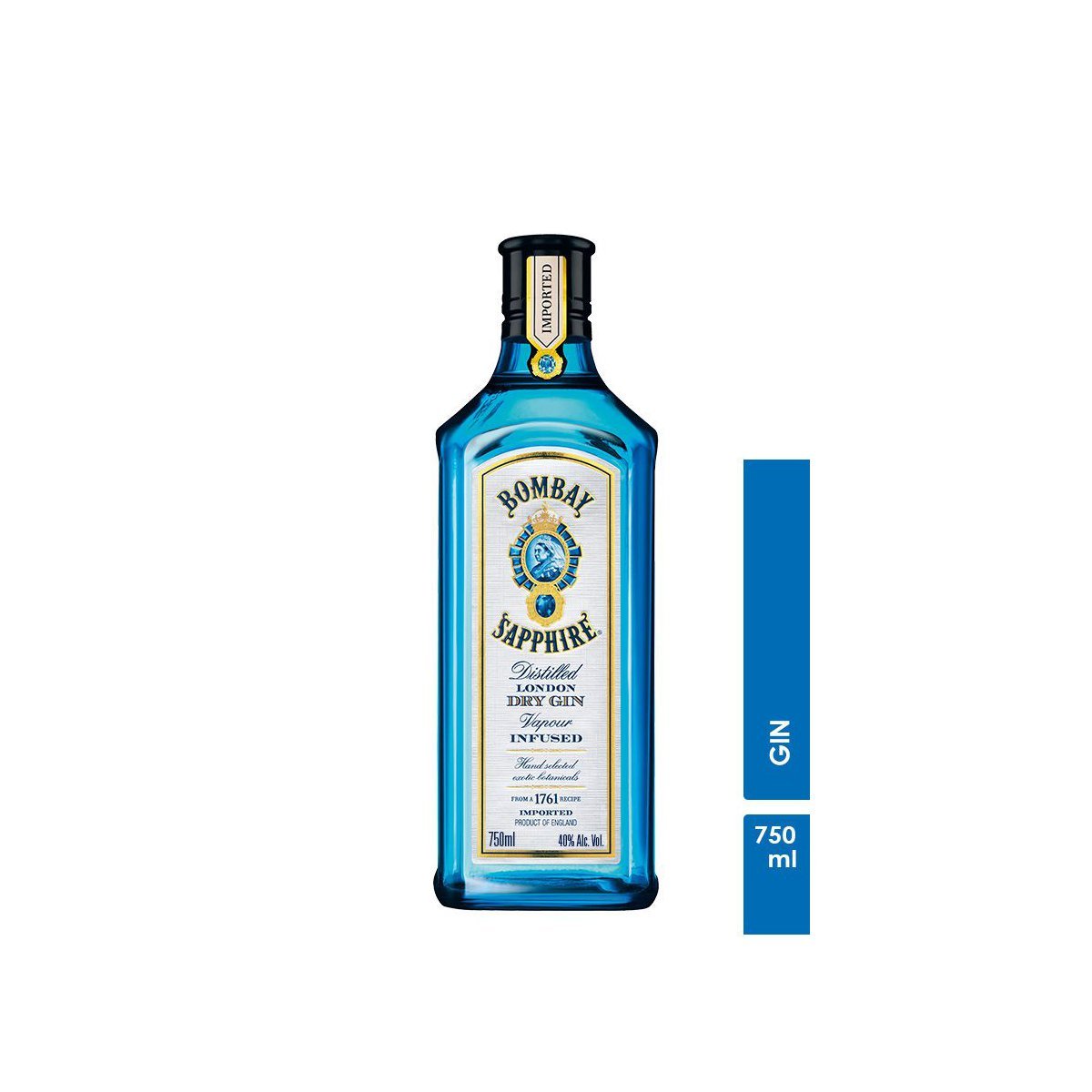 Gin London Dry Bombay Sapphire Garrafa 750ml