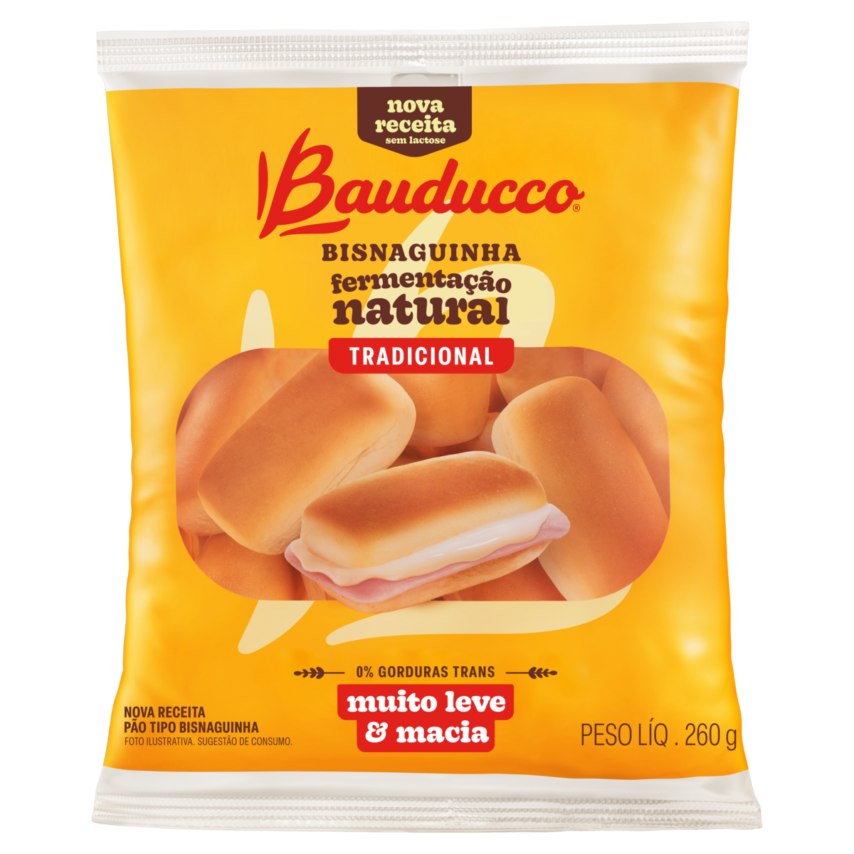 Pão Bisnaguinha Original Bauducco Pacote 260g