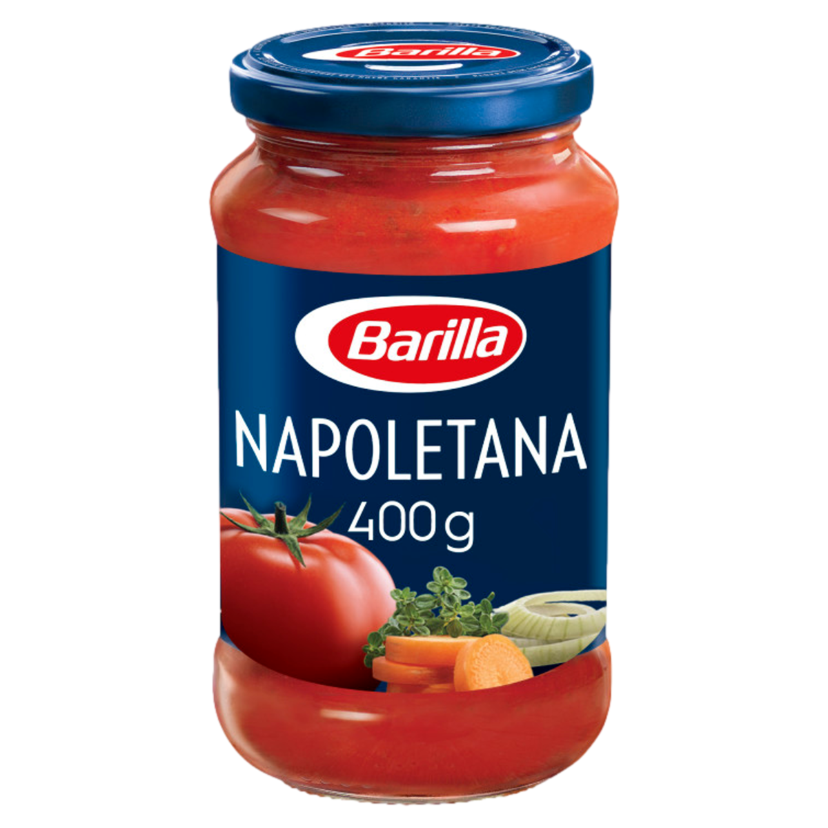 Molho de Tomate Napoletana com Cenoura e Ervas Aromáticas Barilla Vidro 400g