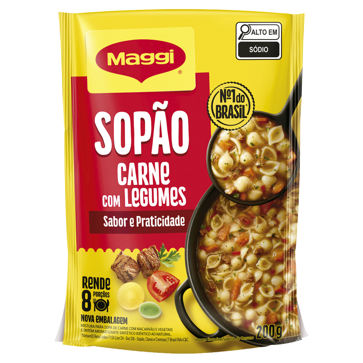 Sopão MAGGI Carne com Legumes 200g