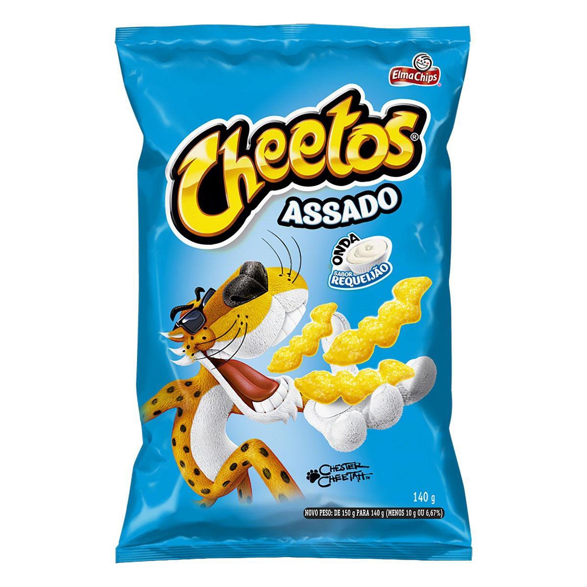 Salgadinho de Milho Elma Chips Cheetos Onda Requeijão Pacote 140g