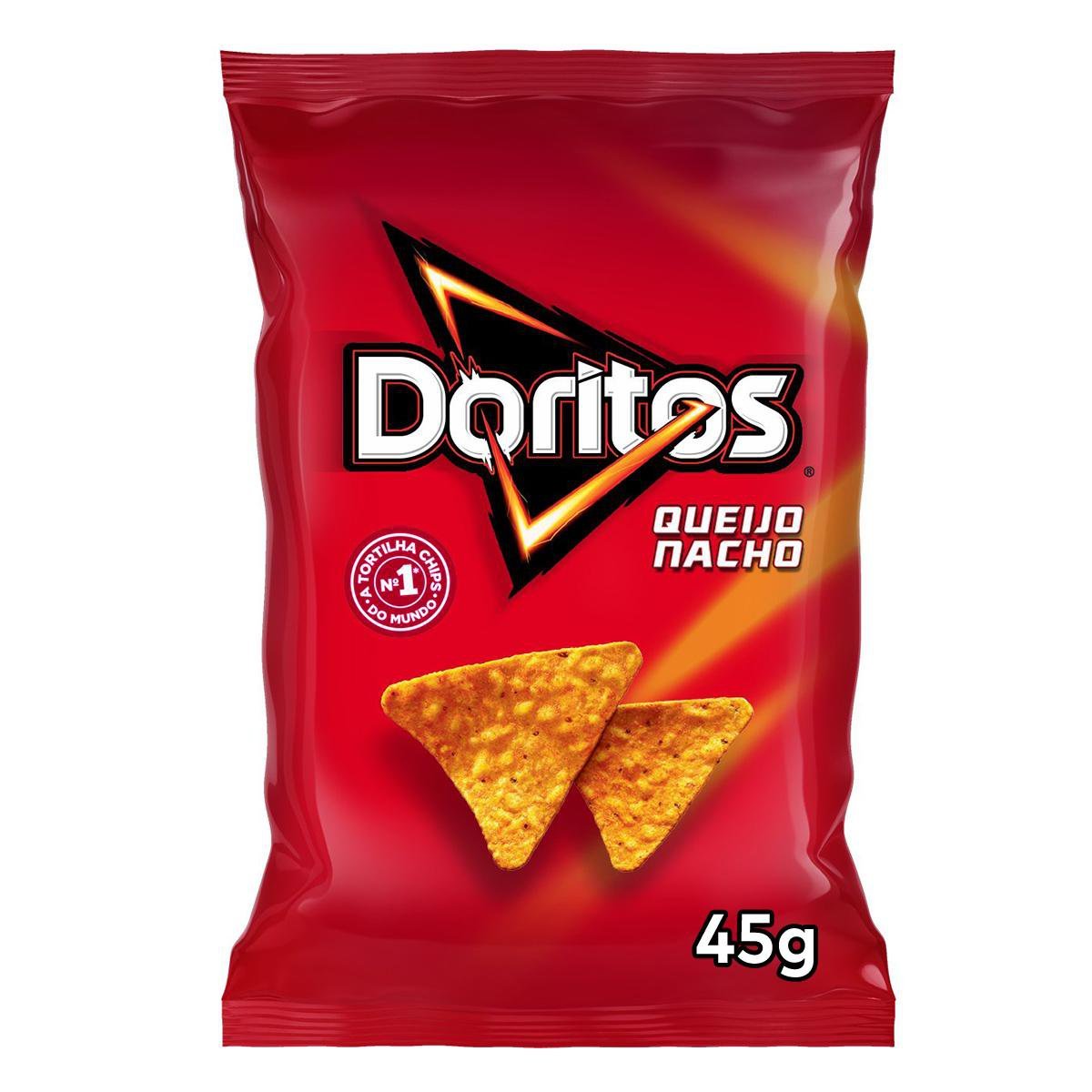 Salgadinho De Milho Queijo Nacho Doritos Pacote 45g Pão De Açúcar