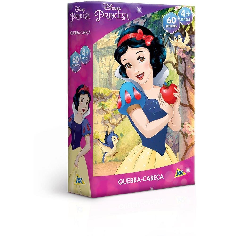 Quebra-Cabeça - 60 Peças - Disney - Princesa - Branca de Neve - Toyster ...