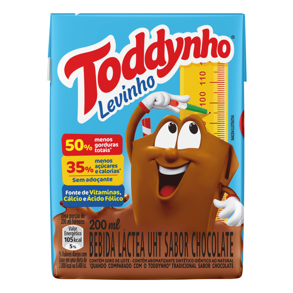 Bebida Láctea Uht Chocolate Toddynho Levinho Caixa 200Ml