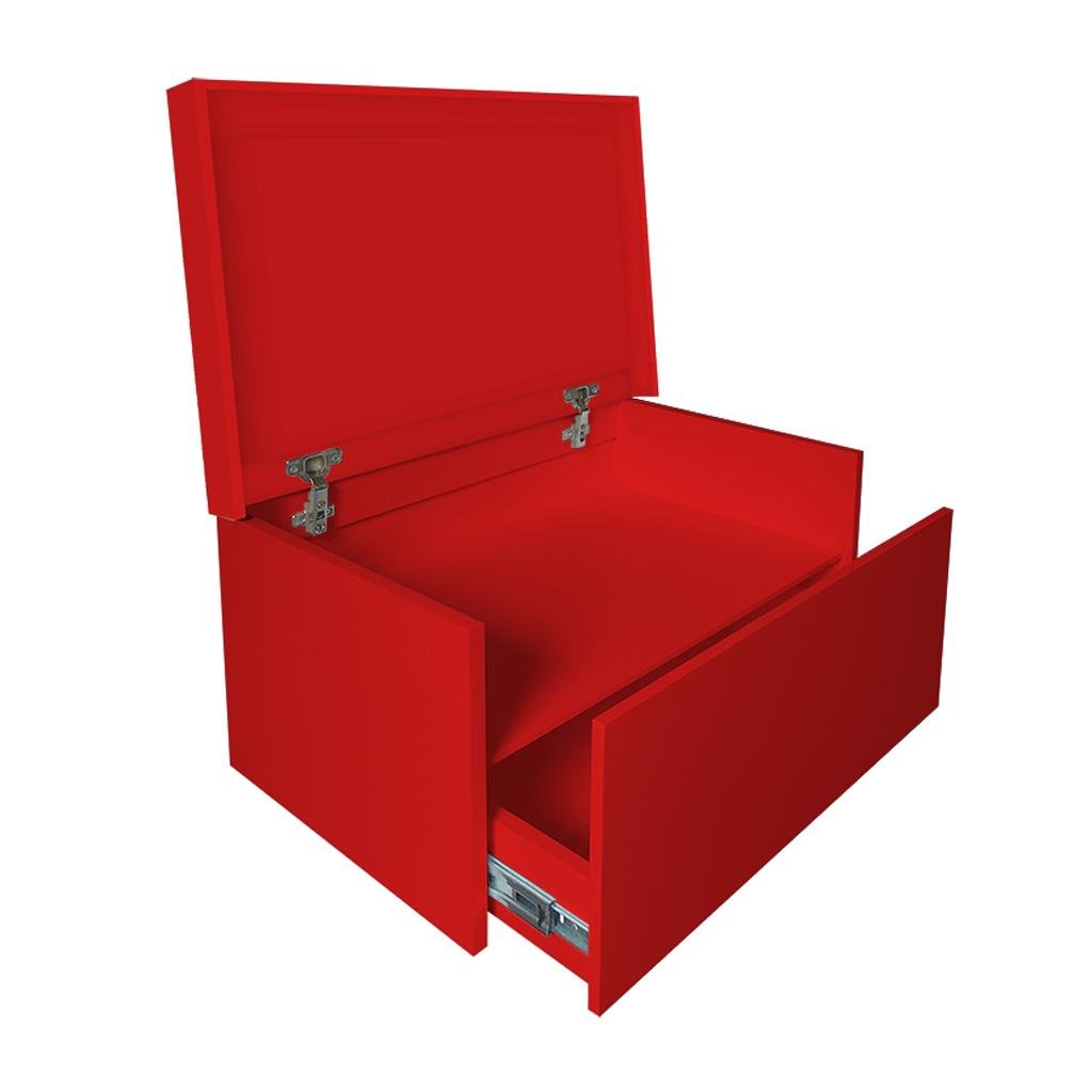 Sapateira Box Baú Caixa Organizadora para Sapatos - Preto Laca