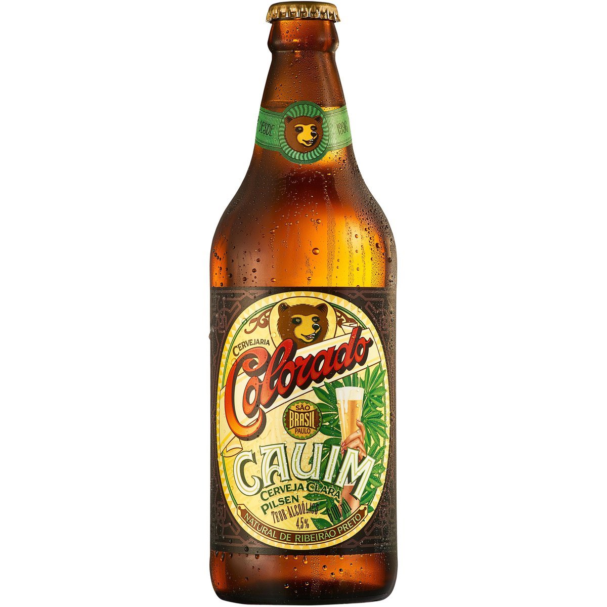 Cerveja Pilsen Cauim Colorado Garrafa 600ml