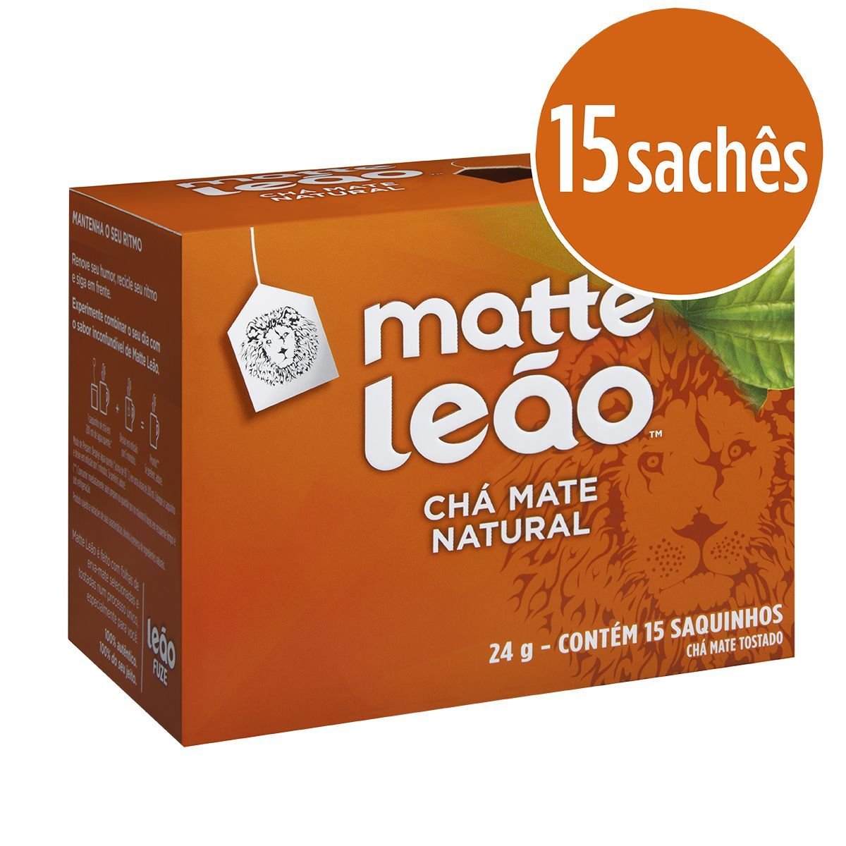 Chá Mate Leão, Com 15 Envelopes