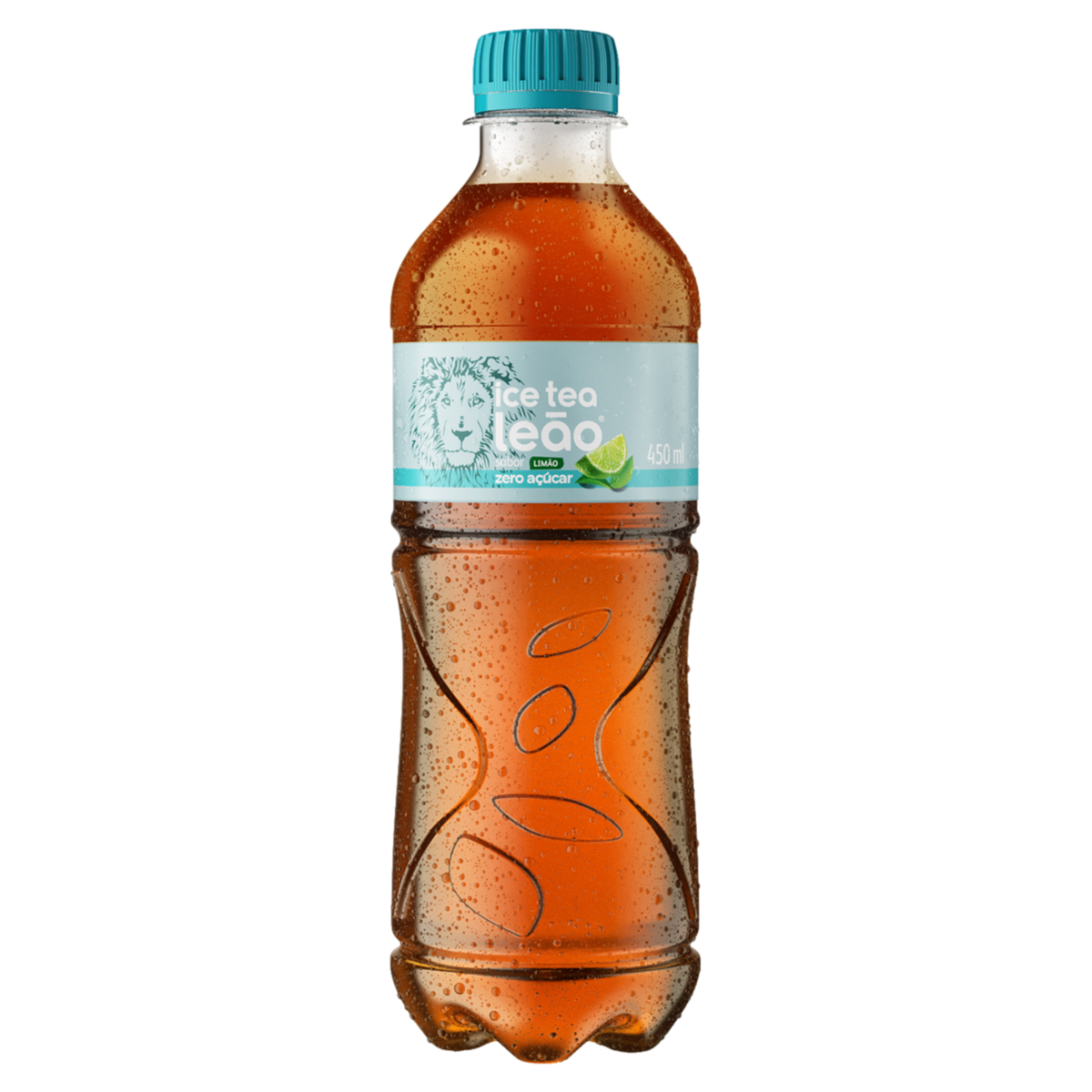 Chá Preto Ice Tea Limão Leão Zero Garrafa 450ml