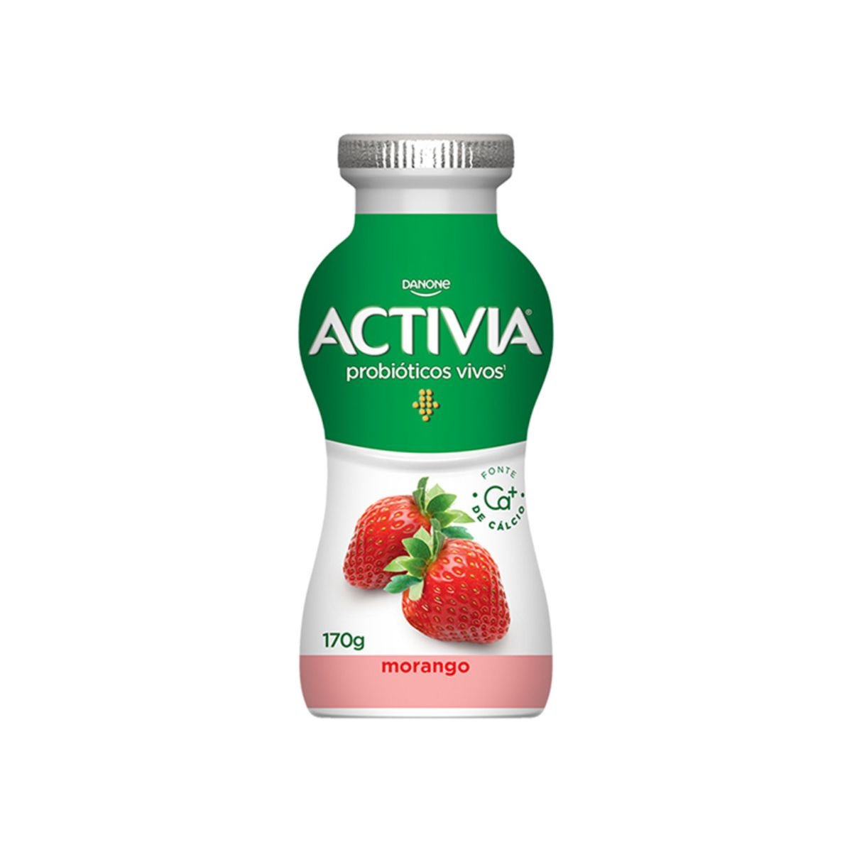 Leite Fermentado Parcialmente Desnatado Morango Activia Frasco 170g