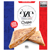 Crepe Congelado Francês Recheio Doce de Leite Èze Crêperie Caixa 200g