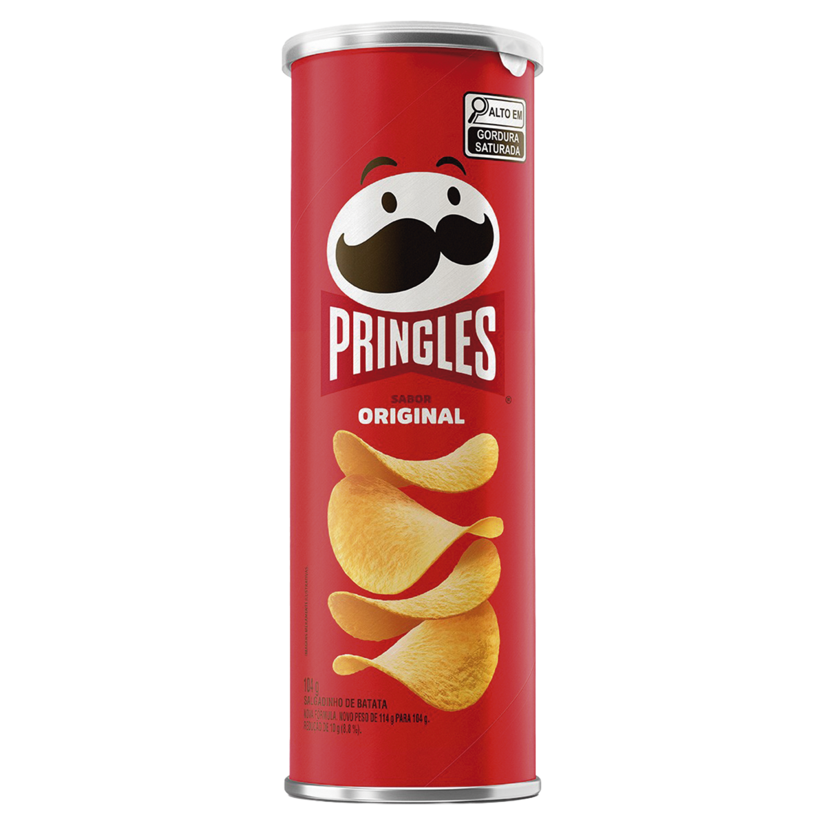 Salgadinho de Batata Original Pringles Tubo 104g