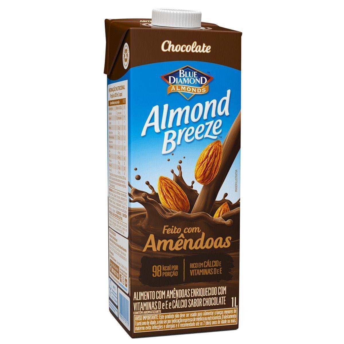 Bebida Com Amêndoas ALMOND BREEZE Chocolate 1L Pão de Açúcar