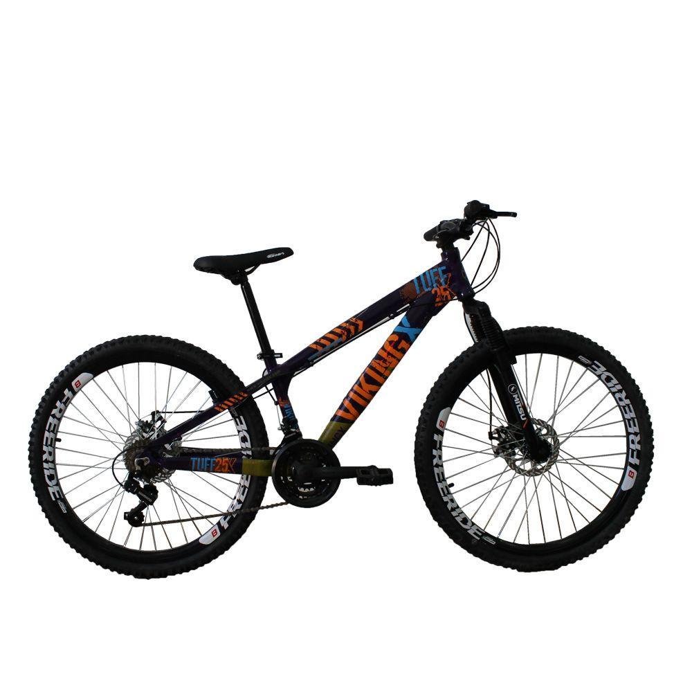 Bicicleta Aro 26 Vikingx 21 Marchas Freio Disco C/ Suspensão