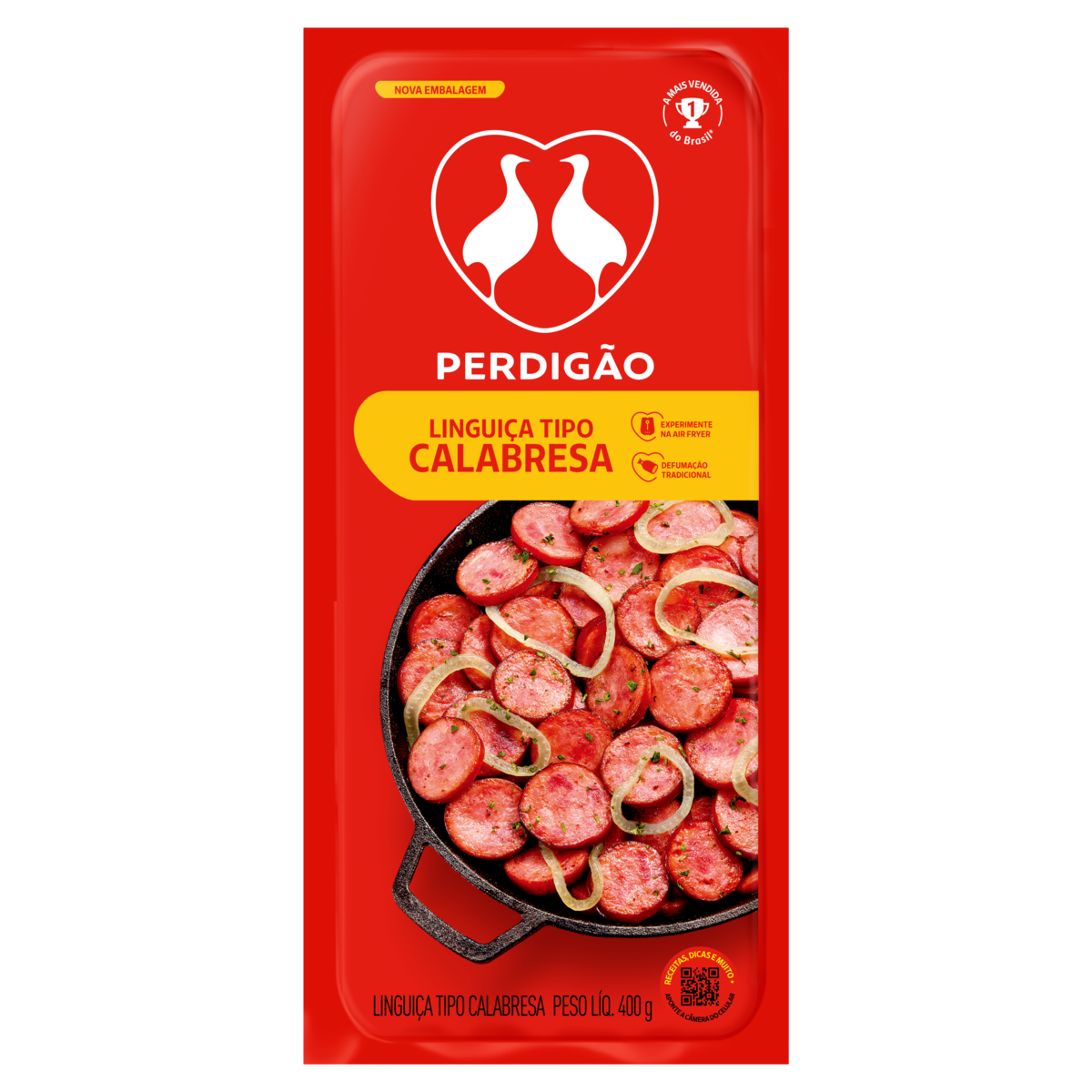 Linguiça Tipo Calabresa Cozida e Defumada Perdigão 400g