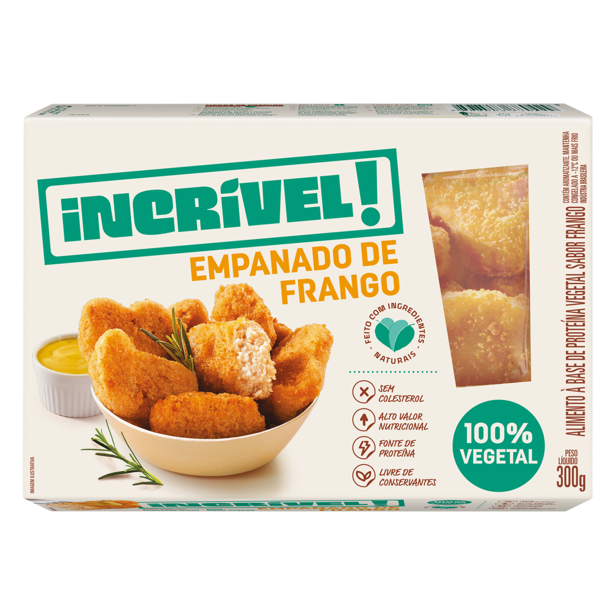 Empanado de Frango Incrível! 100% Vegetal 300g